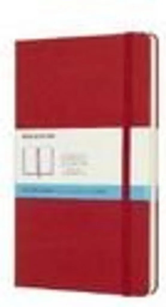Moleskine Cahier Journal Rouge Écarlate Grand Format Pointillé Rigide