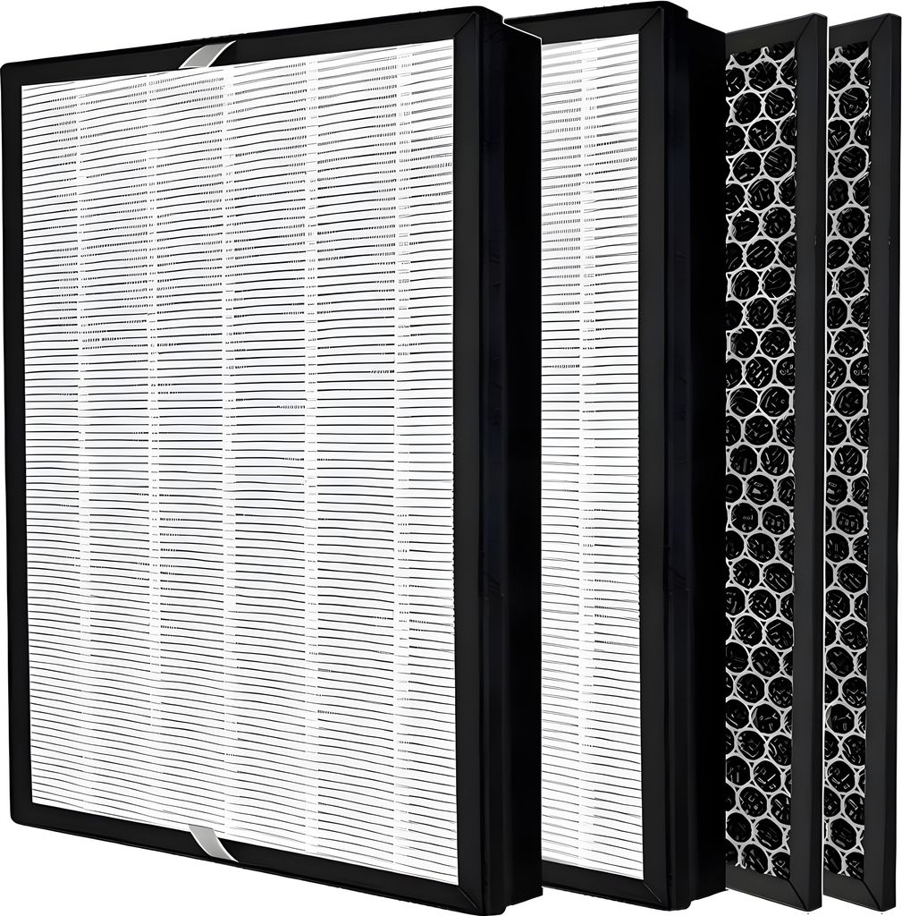 2x Filter-Set geeignet für Philips Aktivkohle FY2420 & Produktbild 