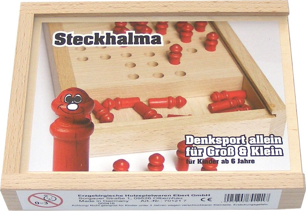 Ebert 701217 Steckhalma - Erzgebirge Holzspielzeug Produktbild 