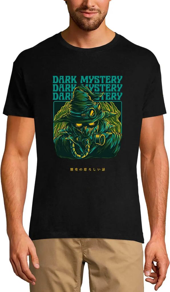 Herren Grafik T-Shirt Dunkles Geheimnis - gruselig – Dark Mystery - Scary – Öko-Verantwortlich Vintage Jahrgang Kurzarm Lustige Druck Geburtstag