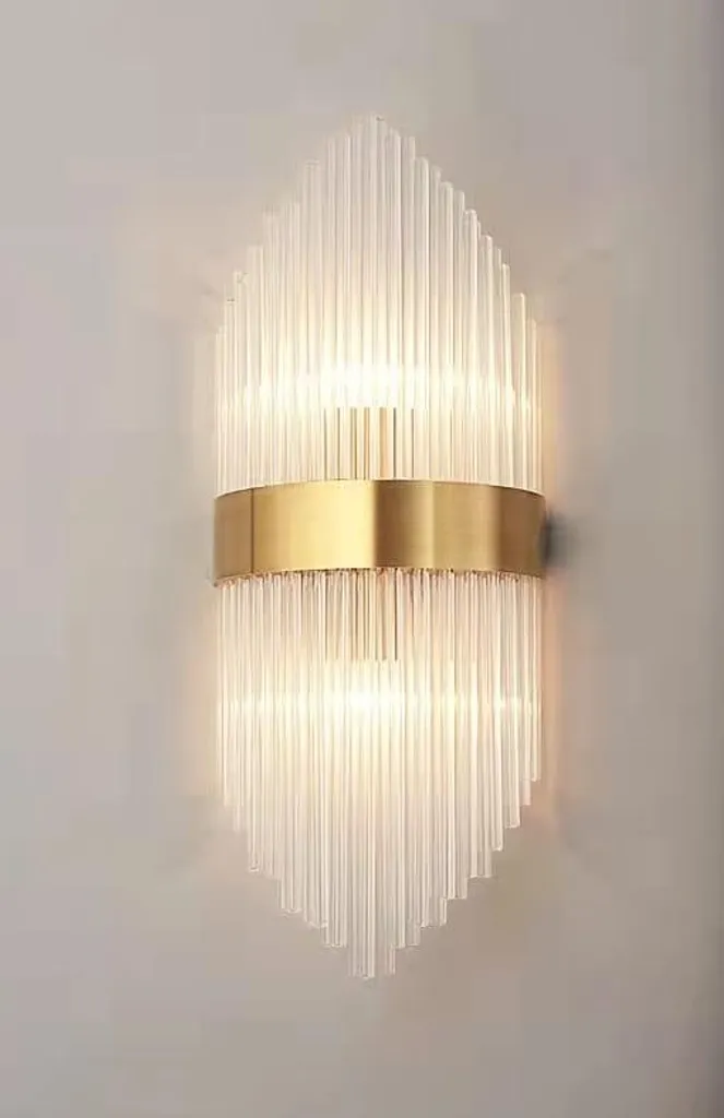 Nitra W2 Applique en cristal haut de gamme 60cm aux reflets éclatants