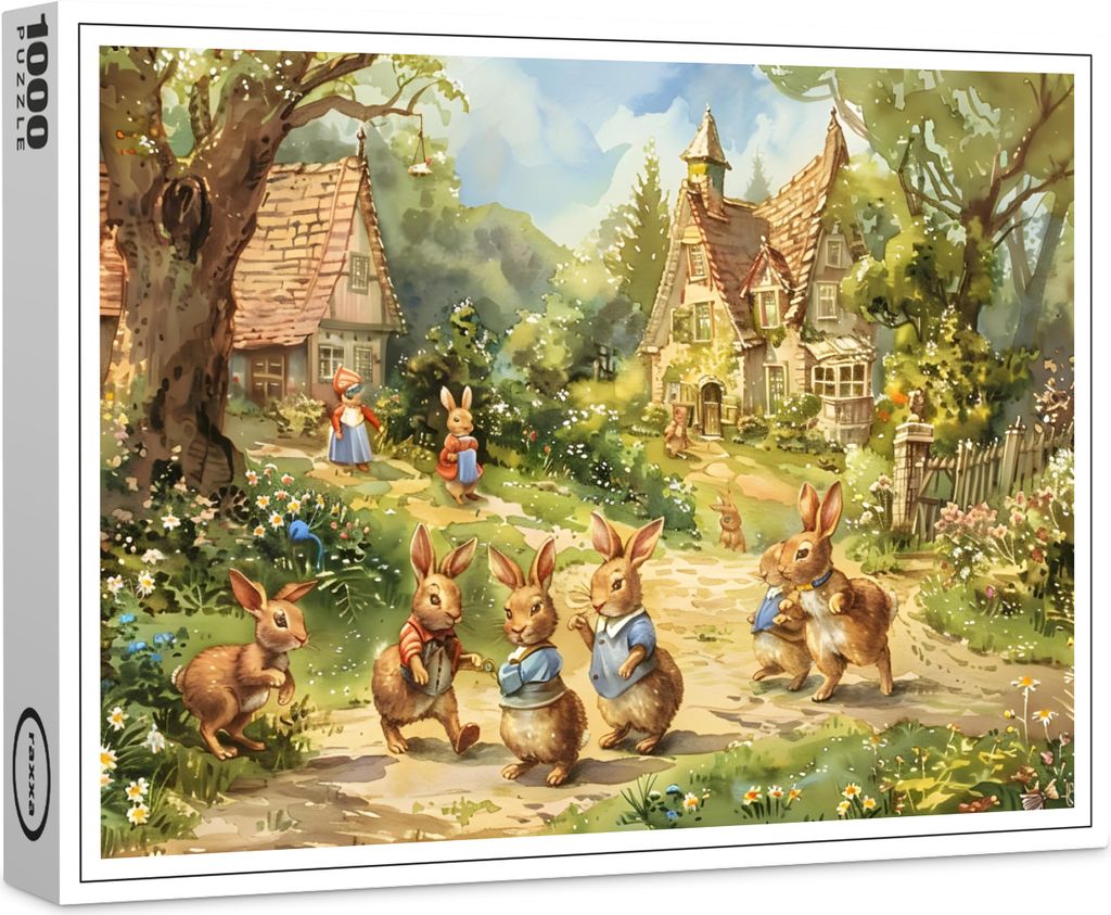 raxxa Premium-Puzzle "Family Springinsfeld", 1000 Teile