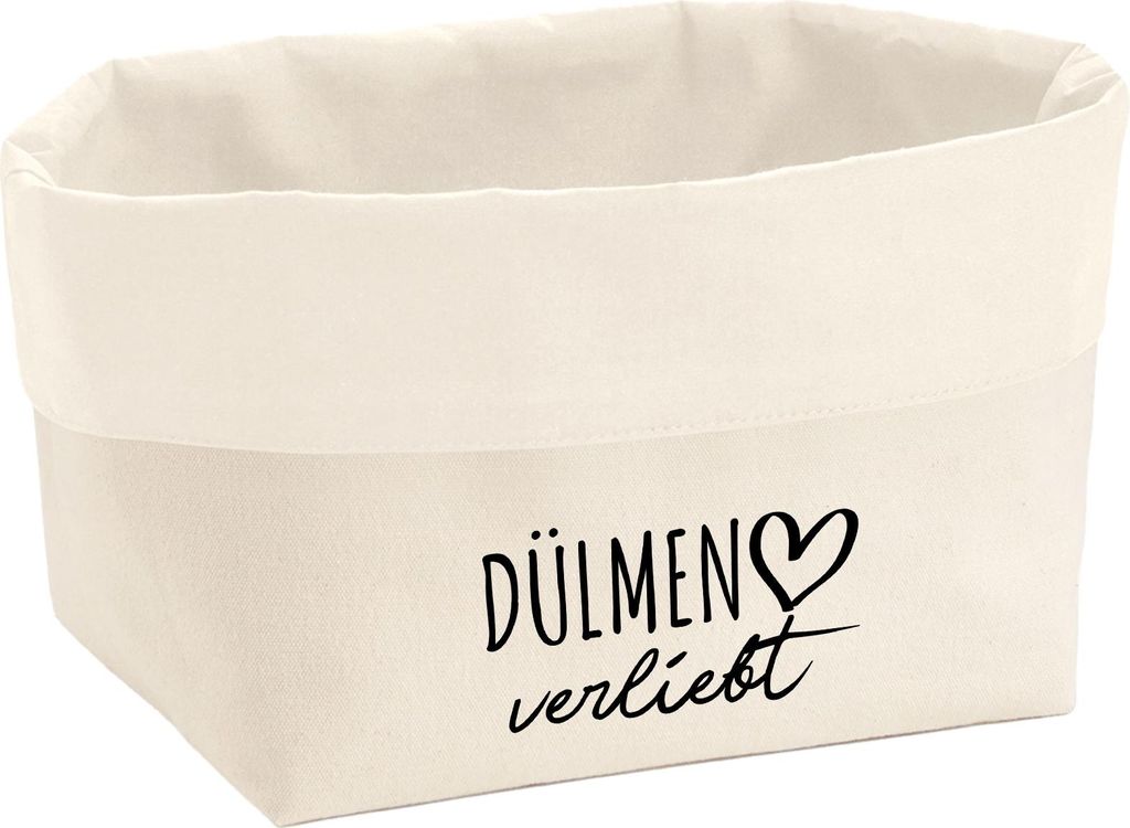 Huuraa Organizer Dülmen verliebt 3 Liter Medium Canvas Baumwolle Utensilo Geschenkidee