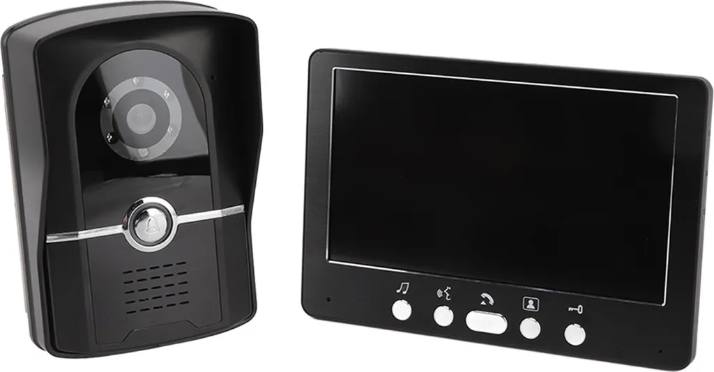 Visiophone Interphone avec Moniteur HD et Protection Pluie - Kit 2 Unités Blanc - 6