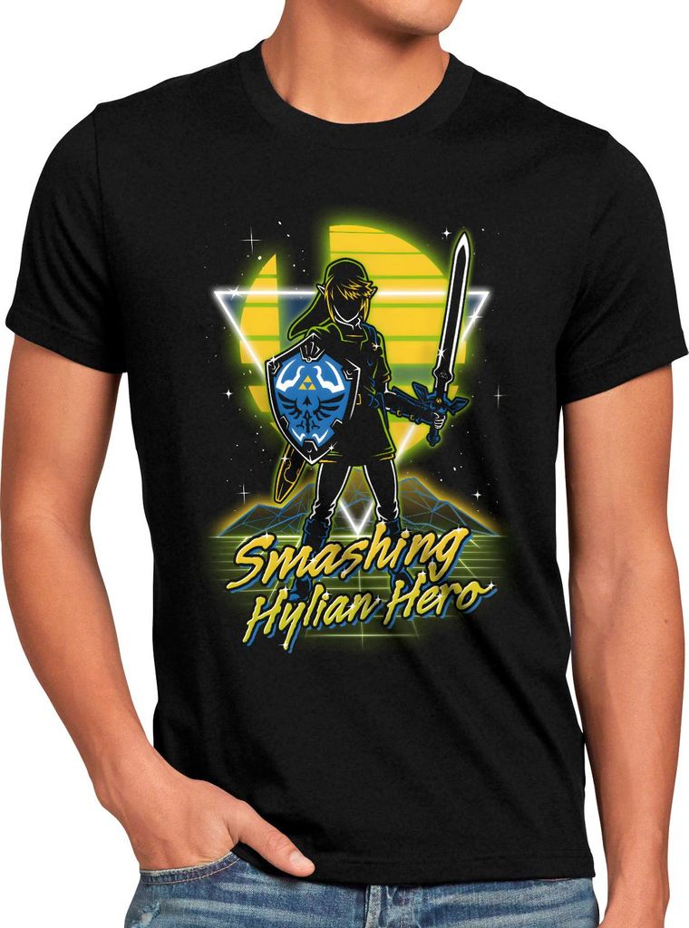 style3 Smashing Hylian Herren T-Shirt gamer smash