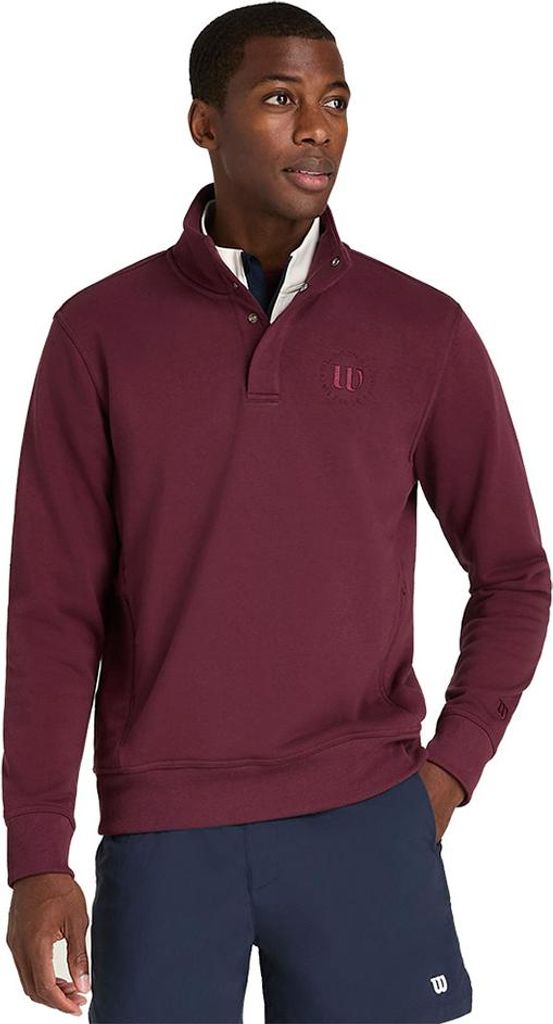 Wilson Tennis Club Halbreißverschluss-sweatshirt Lila XL Mann Lila XL