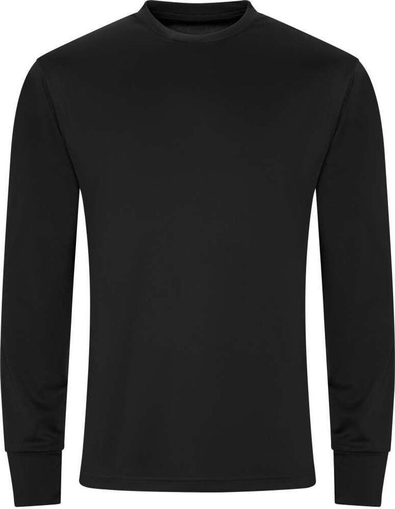 Just Cool JC023 | Long Sleeve Active T s bis 2XL - Farbe: Jet Black - Größe: S