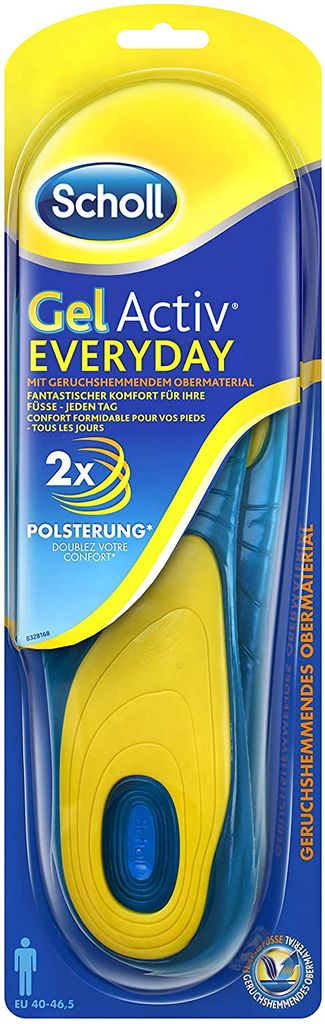 Scholl GelActiv, Męski, Dorosły, Wkładki komfort, Żółty, 40 Zdjęcie produktu 
