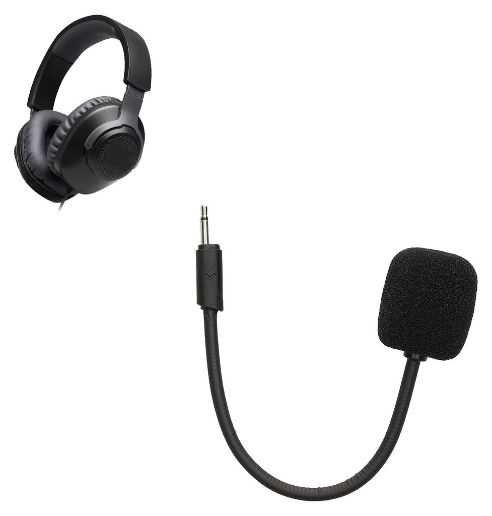 kwmobile Ersatz Kopfhörer Mikrofon kompatibel mit JBL Quantum 100 Headset - Gaming Headphones Mikrofon mit 3,5 mm Klinkenstecker - Schwarz