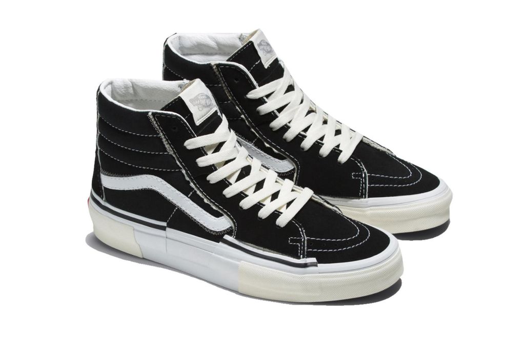 Buty uni  Vans Sk8-Hi Reconst trampki wysokie czarne 44 Zdjęcie produktu 
