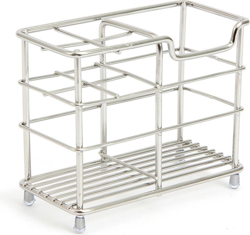 Zahnbürstenhalter Edelstahl Badezimmer Zahnpasta Rack Stand Multifunktionale elektrische Zahnbürste Veranstalter mit 5 Slots