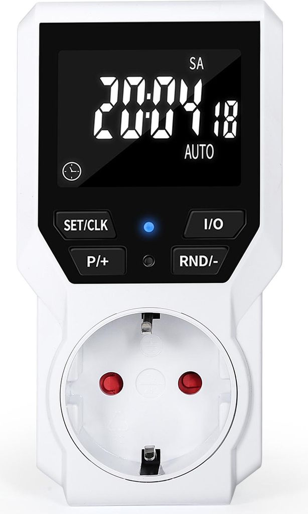 Elektronische digitale Zeitschaltuhr 10-fach Set mit EU-Stecker, Küchen-Timer-Steckdose, AC 230V 16A