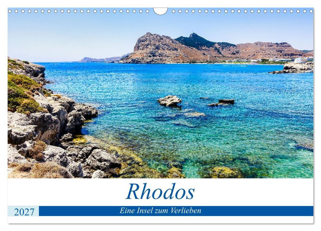 Rhodos - eine Insel zum Verlieben (Wandkalender 2027 DIN A3 quer), CALVENDO Monatskalender