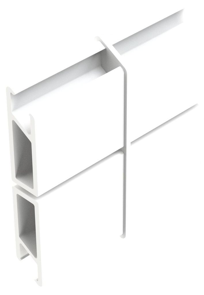 OSMO Alu-CLADDING Rhombus B Verbinder Weiß