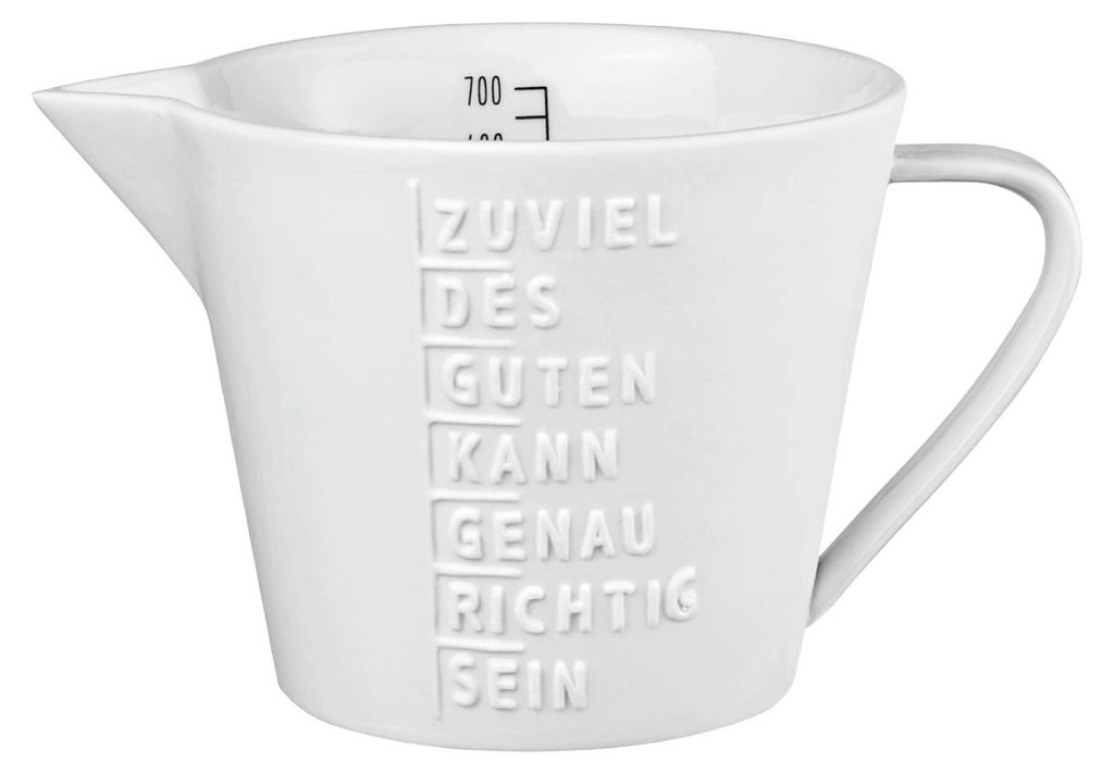 Messbecher "Zuviel des Guten kann genau richtig sein" Produktbild 