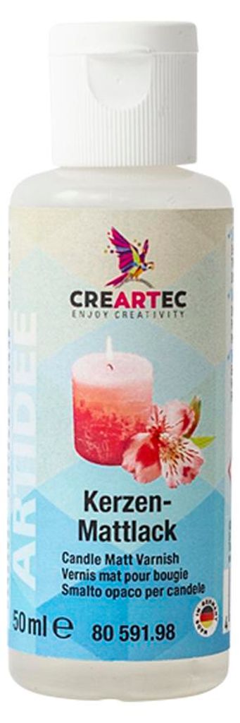 CREARTEC Kerzen-Mattlack - 50 ml - schützt Kerzen vor Produktbild 