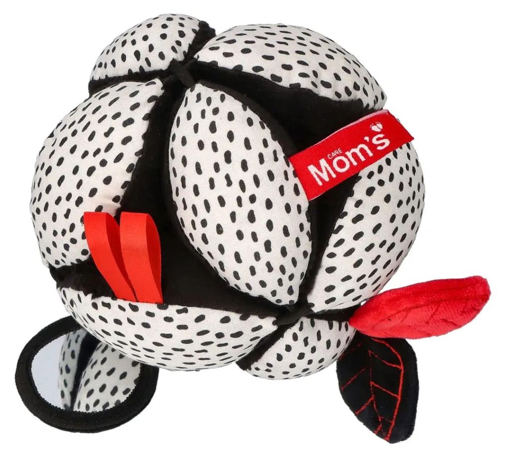 Mom's Care Montessori Babyball mit Spiegel schwarz-weiß Produktbild 
