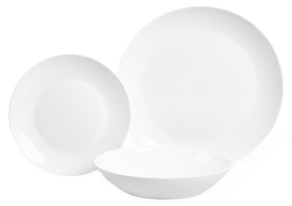 HOMLA CAPRI 18-teiliges Tellerset weiß Produktbild 