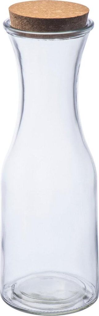 Glasflasche mit Korkdeckel / Karaffe / 1.000 ml Produktbild 