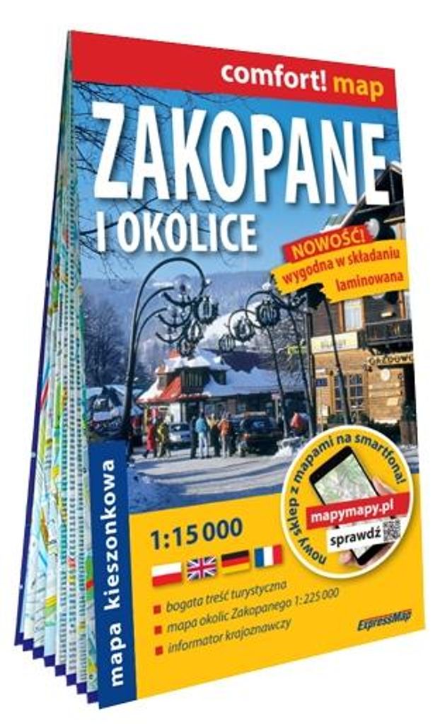 Mapa Zakopane i okolice 1:15 000 - wydanie 2023