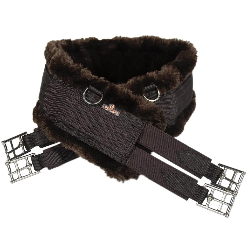 Sottopancia Tecnico Kentucky Horsewear in Pelle d'Agnello - Marrone