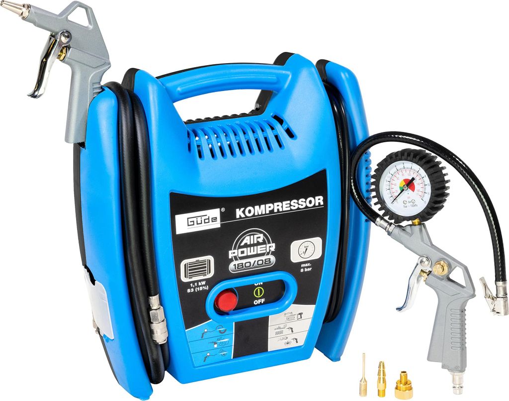 Güde Kompressor Airpower 180/08 (ölfrei & wartungsarm, Produktbild 