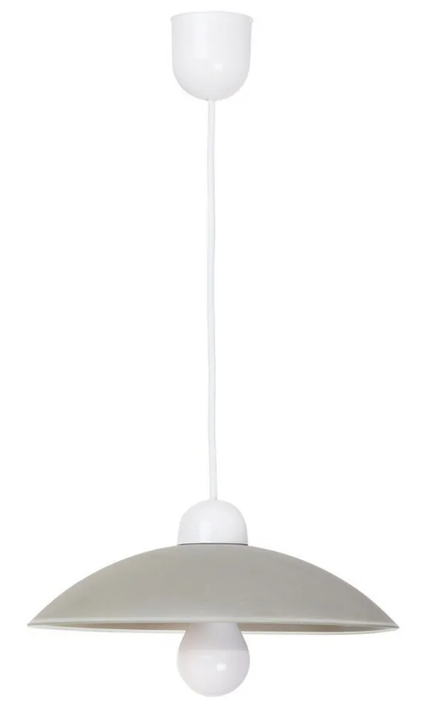 Lampadario Cupola Rabalux 1408 Grigio Cenere E27 per Tavolo Pranzo