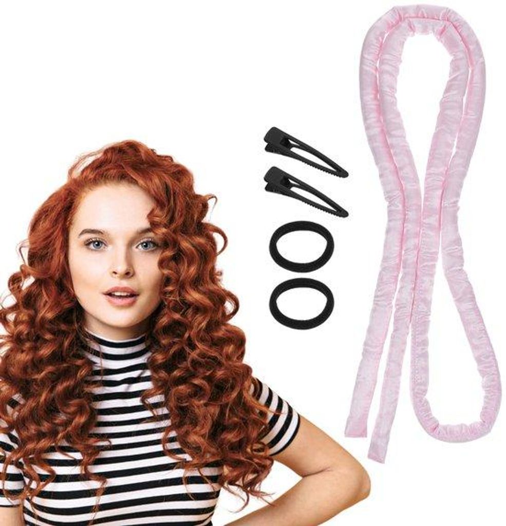 Lufttrocknende Krulband-Sets für dunkle Locken ohne Hitze