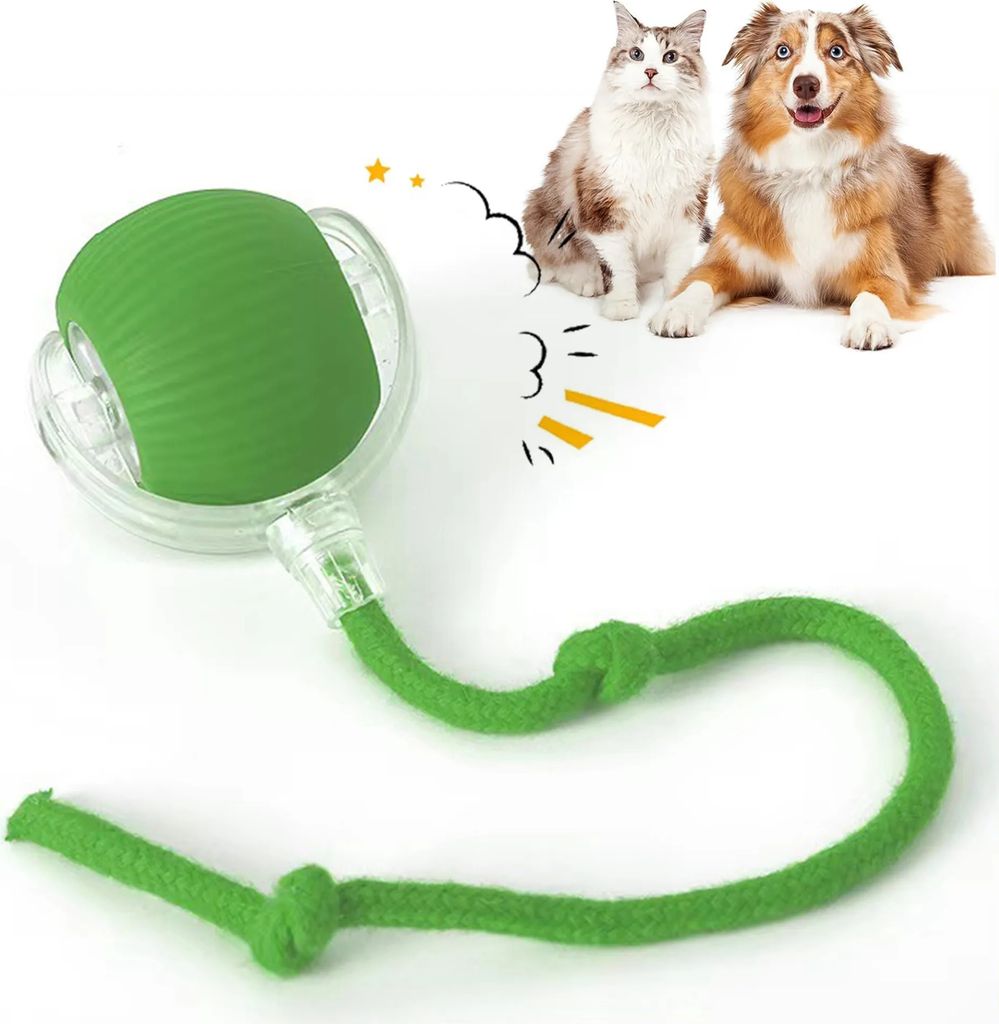 Interaktives Katzenball Spielzeug,Katzenspielzeug Elektrisch mit USB Aufladbar, 3 Arbeitsmodi, 360¡ã Rolling Smart Ball fš¹r Katzen und Hunde (...