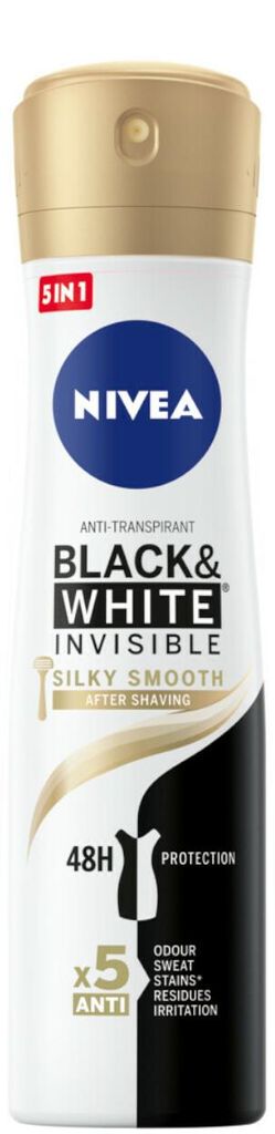 Deodorant v spreji Nivea Black & White Silky Smooth – 150 Obrázok produktu 