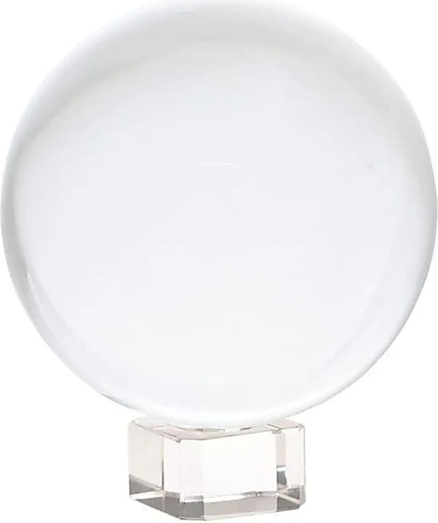Kristallkugel + Glasfuß -- 8 cm
