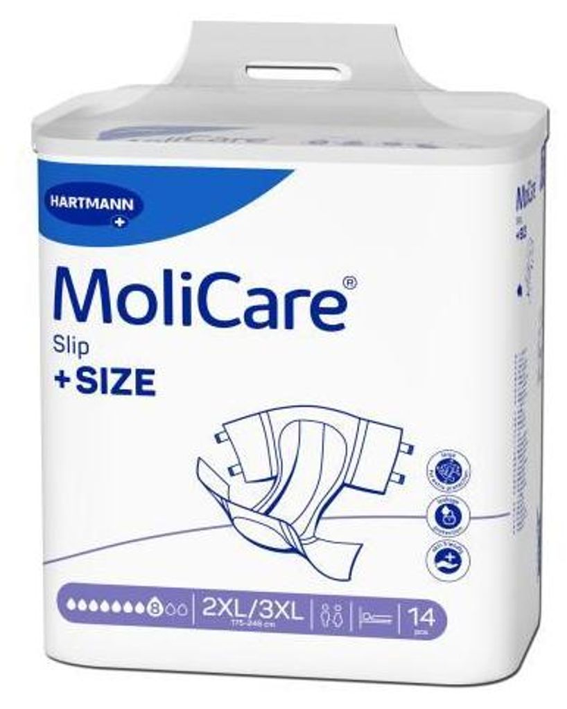 Molicare Slip +Size 8 Tropfen Gr.Xxl/xxxl 4X14 St Produktbild 