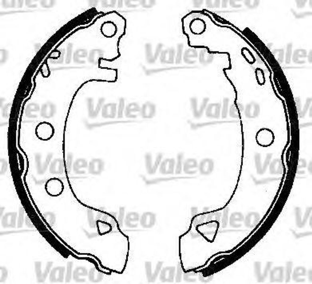 VALEO Bremsensatz Trommelbremse Hinten für RENAULT RAPID Kasten (F40, G40) 554655