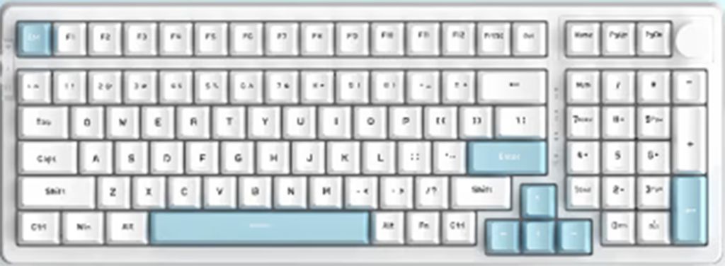 AJAZZ AK992 Tri-Mode-Funktastatur, mechanische Tastatur, Gaming-Tastatur mit allen Schaltern, wechselbar, Hot-Swap-faehig, BT-Modus, kabelgebundene...