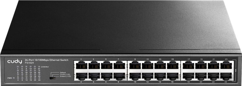 CUDY 24-Port 10/100 Mbps Metal Switch FS1024 - Switch - 0,1 Gbps