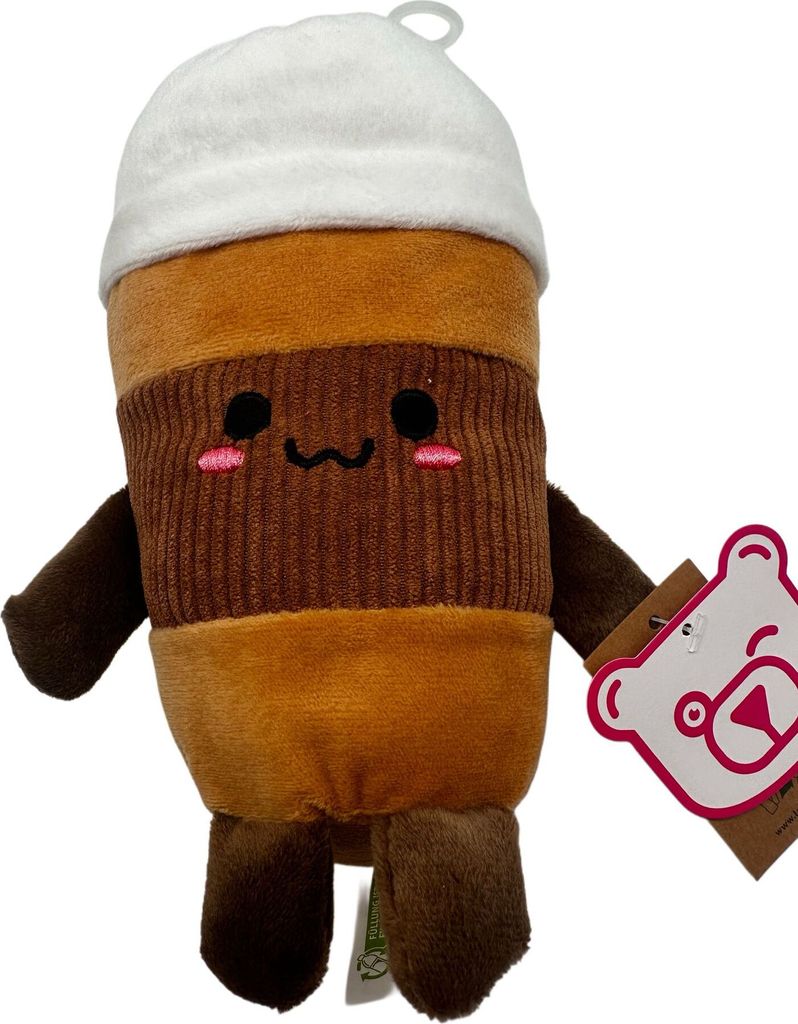 Kuscheltier Food Foodies Plüschtier XXL 20 cm Stofftier Anime Kawaii Plush Stofftier Cute Plushie Halloween Weihnachten Geschenke für Kinder Kaff...
