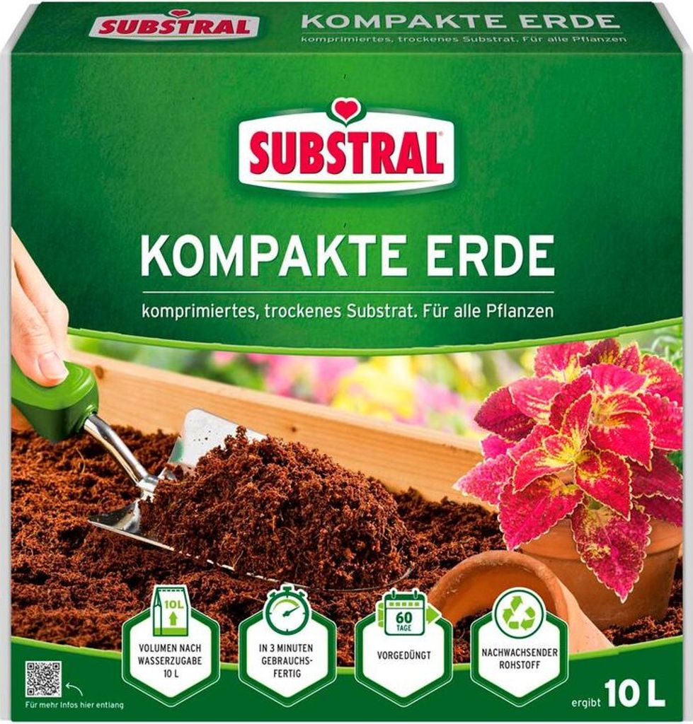 SUBSTRAL® 17990 Kompaktná zemina pre kvetináče 10,0 l Obrázok produktu 
