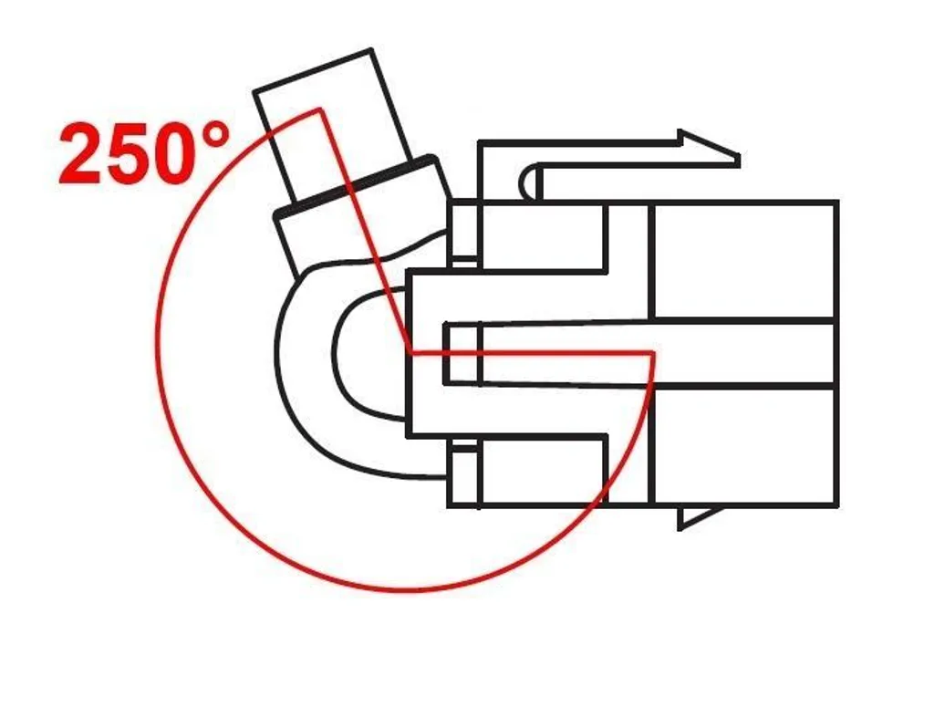 DELOCK Keystone USB A Buchse 250° mit Kabel - 4