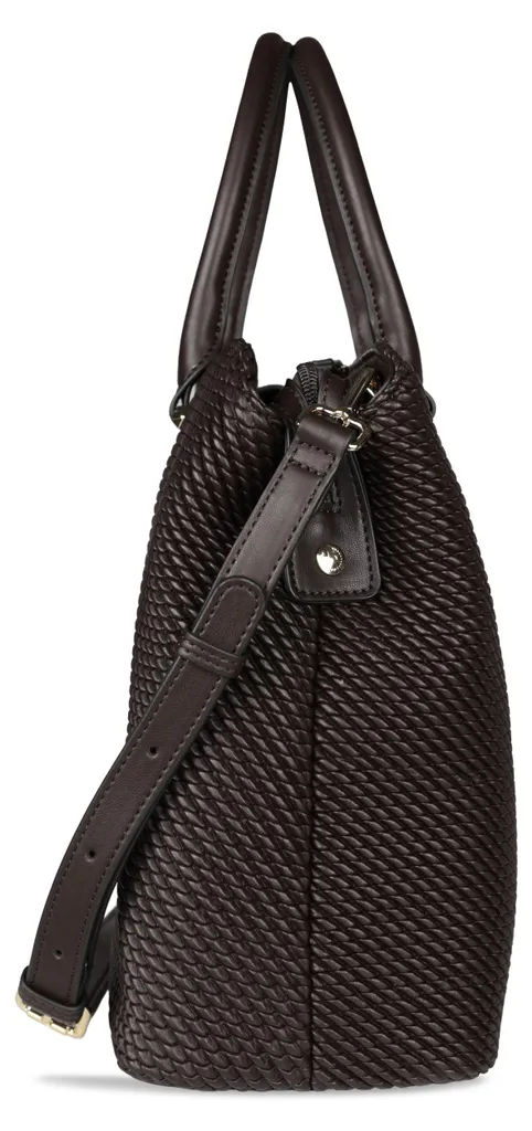 Grand Tote Bag Bugatti Julice Marron - Sac Cabas avec Bandoulière Femme