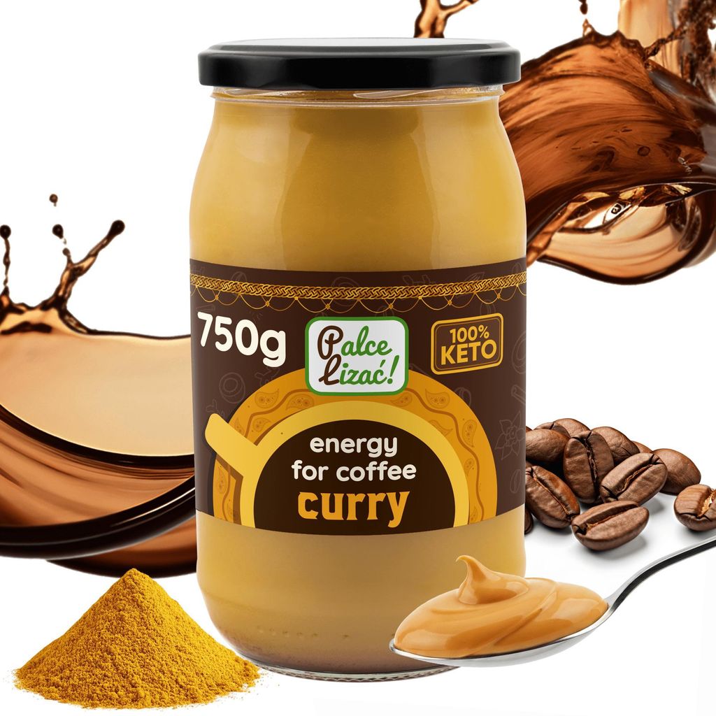 PALCE LIZAĆ Energie für Kaffee Curry 750g – Bulletproof Coffee Mix mit Ghee & Kokosöl – Natürlich & Laktosefrei – Mit Zimt, Kardamom & Va...