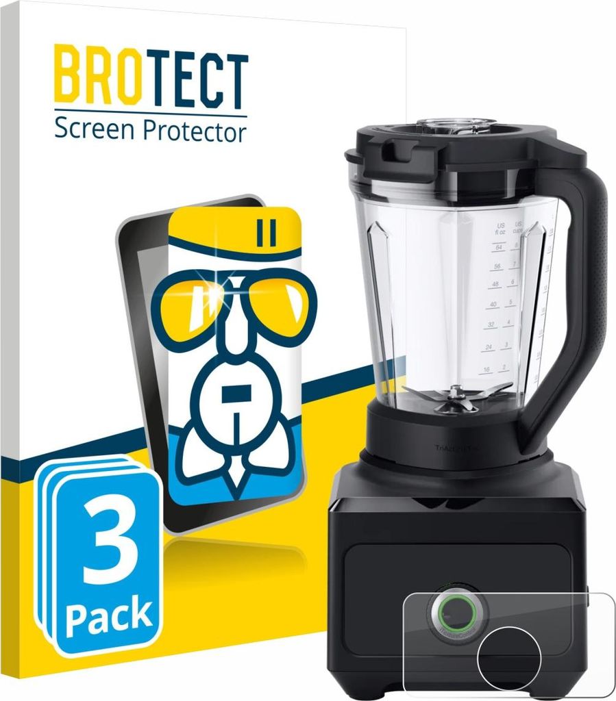 3x BROTECT Schutzglas für Braun PowerBlend 9 Schutzfolie Panzer Folie Glas Display Schutz klar
