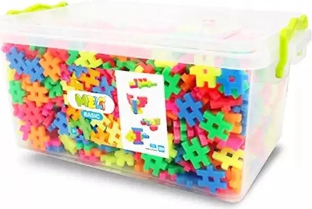 Jeu de Construction Éducatif Meli Basic Neon 1200 pièces Éducatif - 6