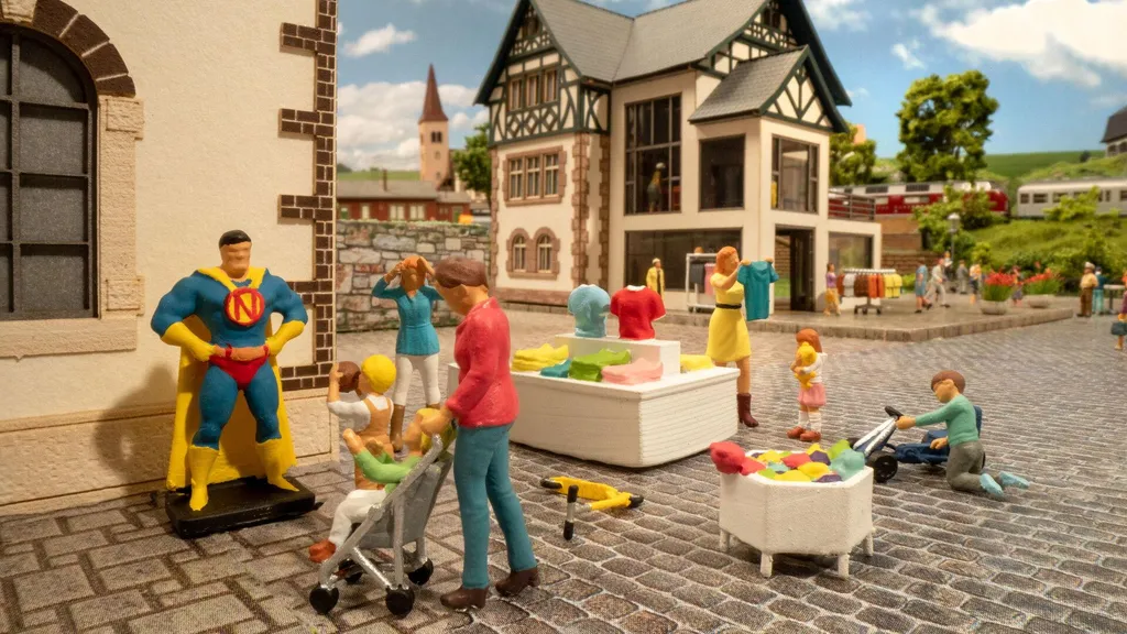 Animer un Réseau Ferroviaire HO avec les Personnages NOCH 16240 Magasin