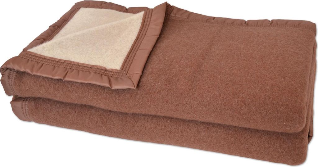Decke aus 100% reiner Schurwolle 500g/m²