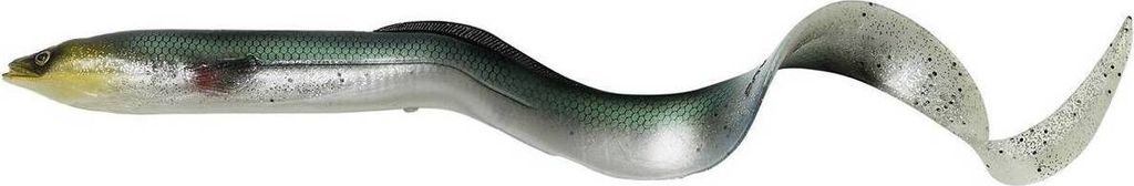 Savage Gear 3D Real Eel Green Silver 15 cm 12 g Gummiköder