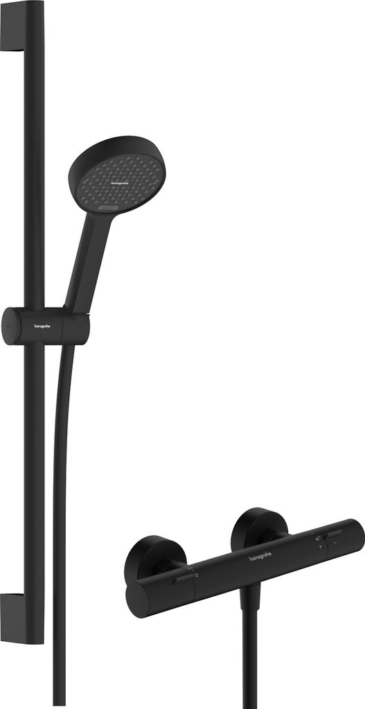 hansgrohe Activera Select S Duschsystem Aufputz 95, EcoSmart mit EcoStat Fine Varia und Duschstange 65cm, 28876670