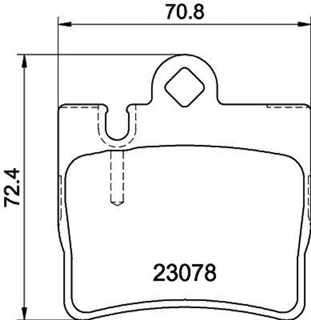 Plaquettes de frein HELLA OE 34200620 - Qualité Premium Classe S W220