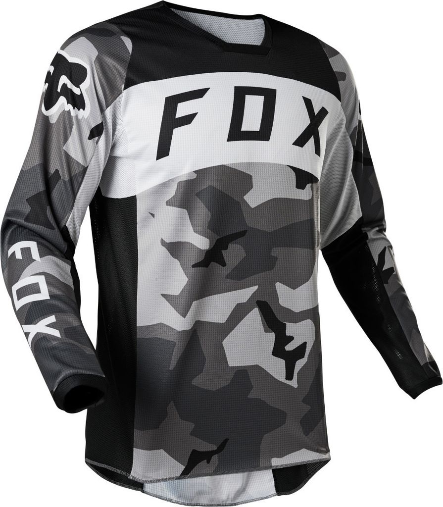 FOX 180 BNKR Motocross Jersey (Black/Camouflage,S)