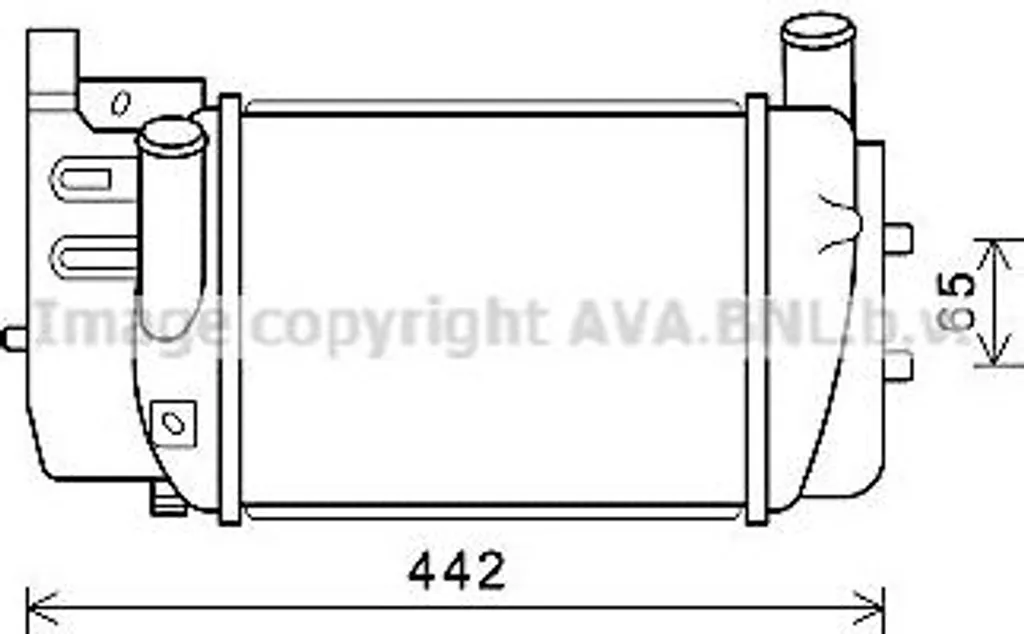 Refroidisseur Turbo AVA TO4645 Haute Performance OE 17940-0N090 Toyota