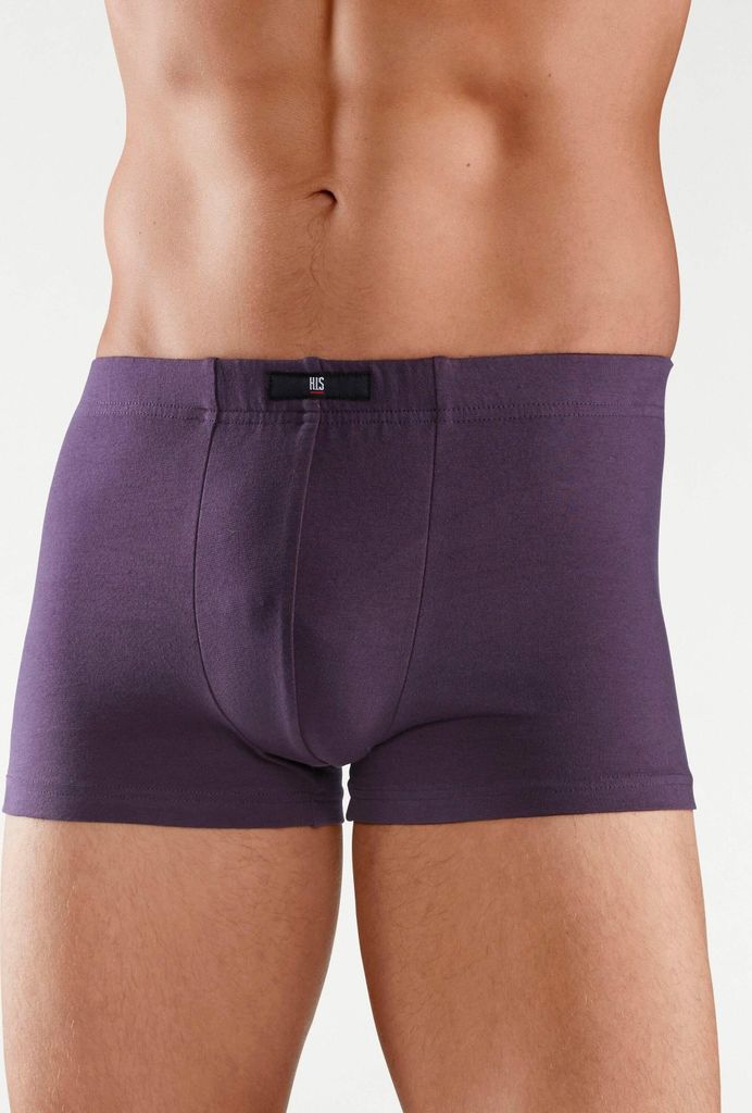 H.I.S. Boxer 5 er-Pack aubergine, anthrazit, blau, blau-grün, grau-meliert Größe 7 (XL)